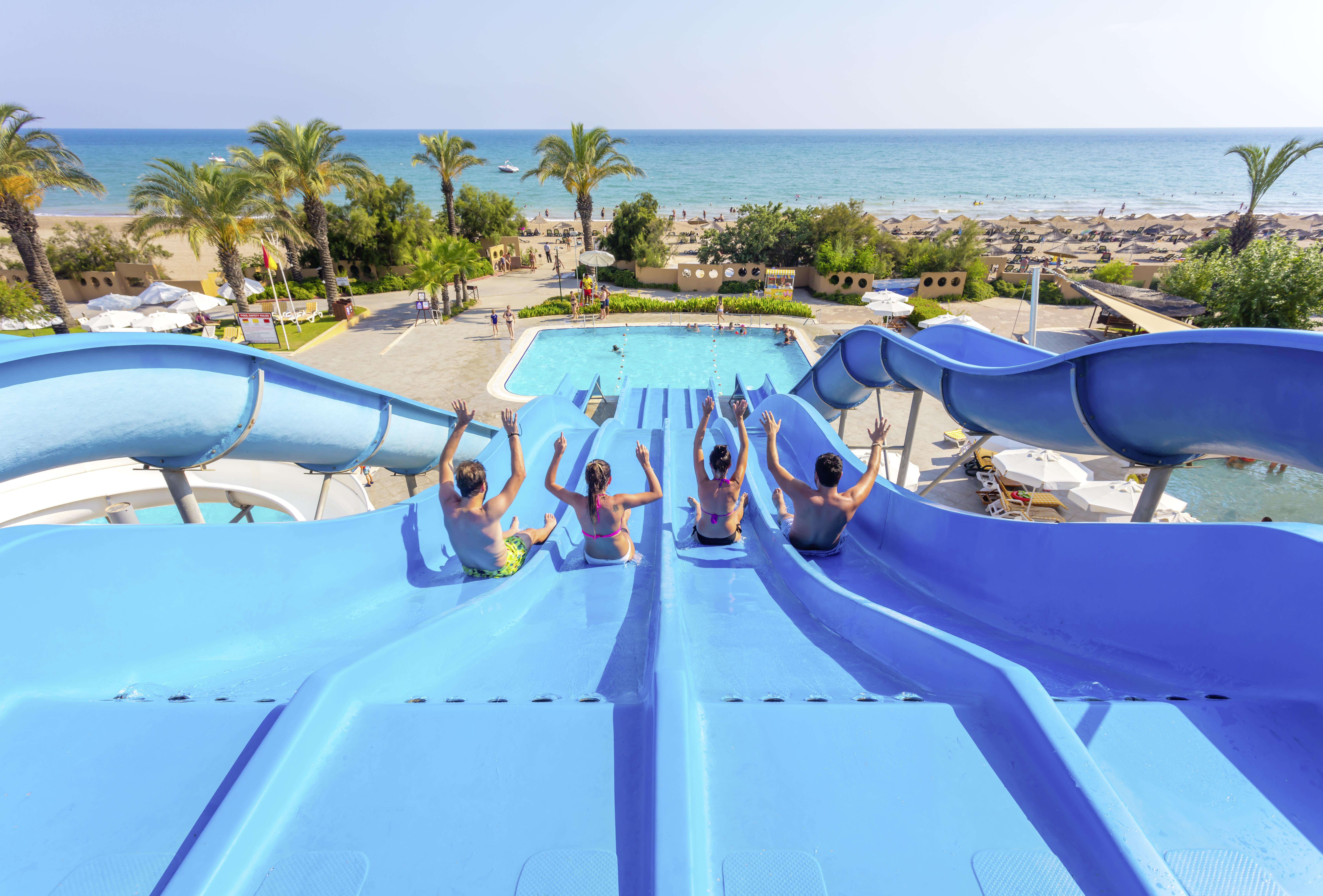 Asteria Family Resort Belek Antalya Exteriör bild Water park in Nissi Beach