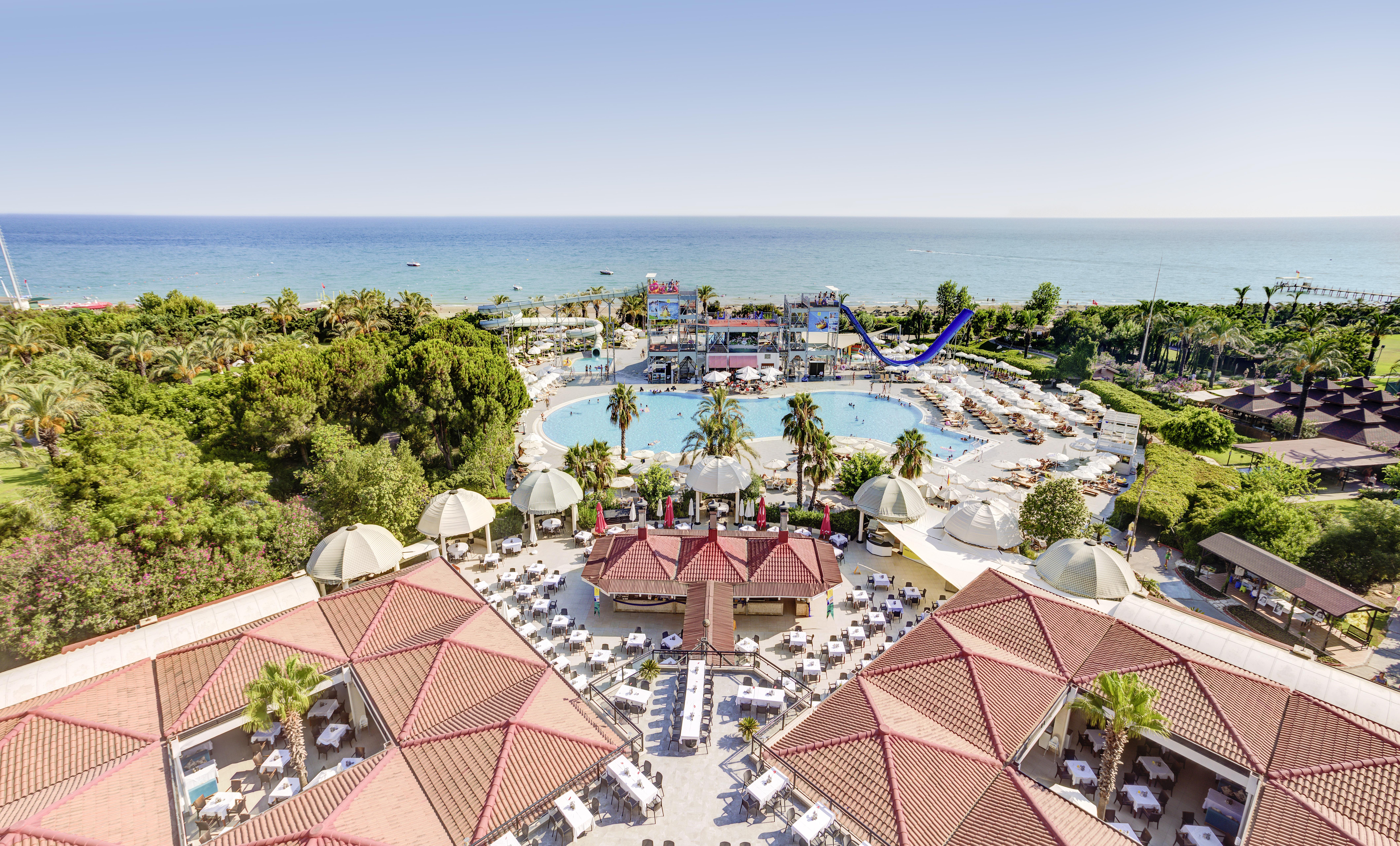 Asteria Family Resort Belek Antalya Exteriör bild Aerial view of the resort