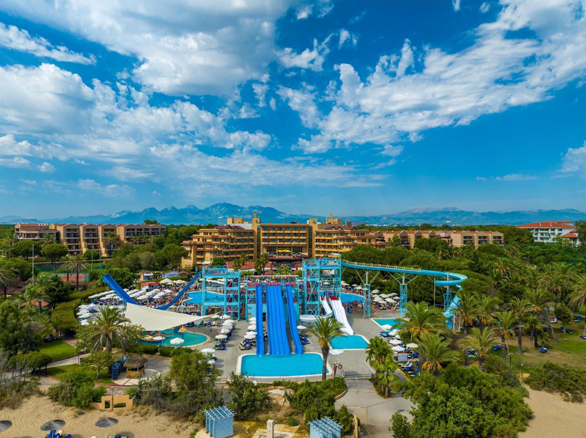 Asteria Family Resort Belek Antalya Exteriör bild Aerial view of the water park