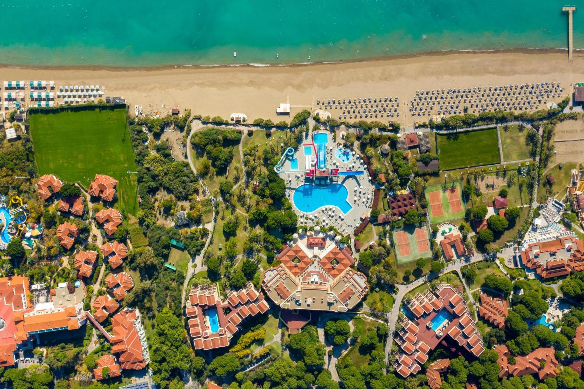 Asteria Family Resort Belek Antalya Exteriör bild Aerial view of the resort